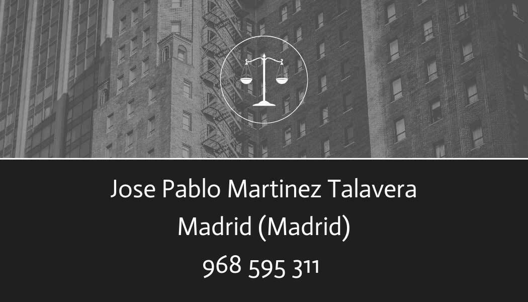 abogado Jose Pablo Martinez Talavera en Madrid