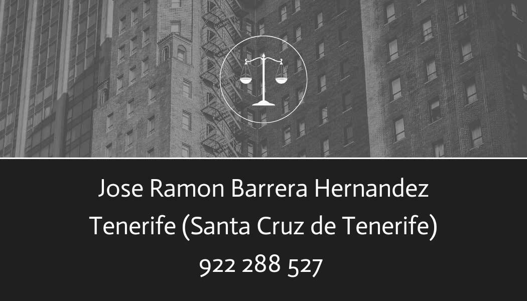 abogado Jose Ramon Barrera Hernandez en Santa Cruz de Tenerife