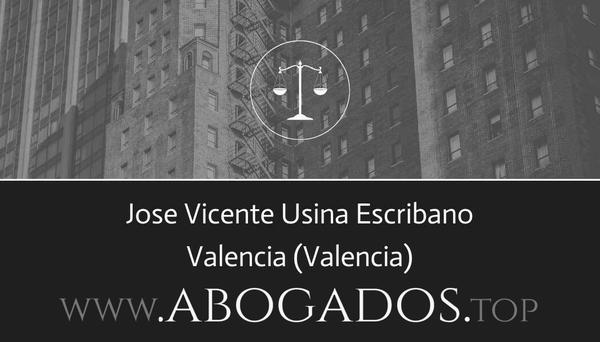 abogado Jose Vicente Usina Escribano en Valencia