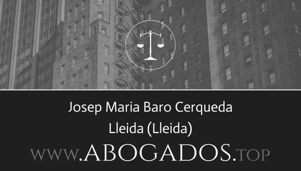 abogado Josep Maria Baro Cerqueda en Lleida