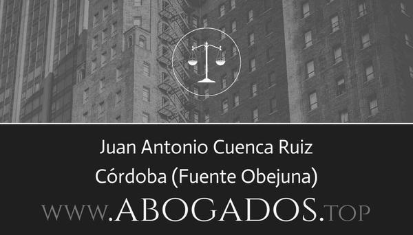 abogado Juan Antonio Cuenca Ruiz en Fuente Obejuna