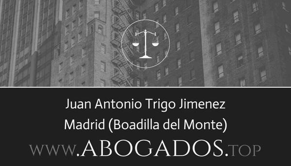 abogado Juan Antonio Trigo Jimenez en Boadilla del Monte