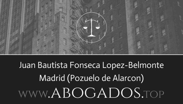 abogado Juan Bautista Fonseca Lopez-Belmonte en Pozuelo de Alarcon