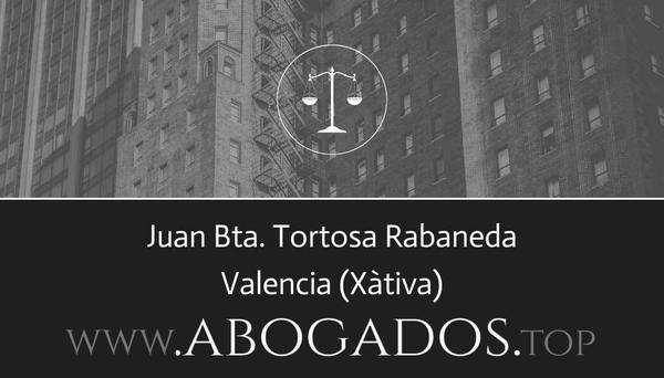 abogado Juan Bta Tortosa Rabaneda en Xàtiva