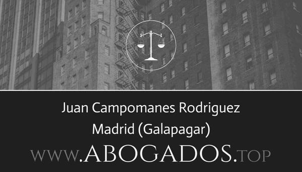 abogado Juan Campomanes Rodriguez en Galapagar