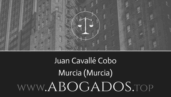 abogado Juan Cavallé Cobo en Murcia