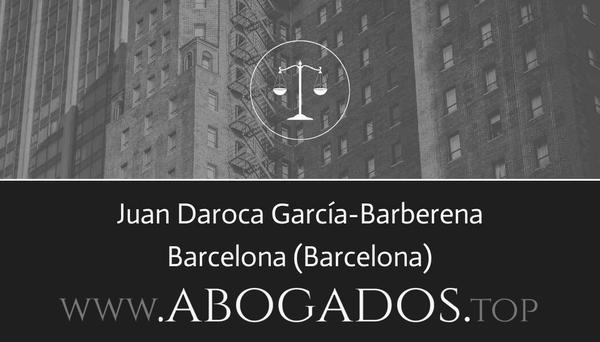 abogado Juan Daroca García-Barberena en Barcelona