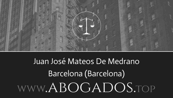 abogado Juan José Mateos De Medrano en Barcelona