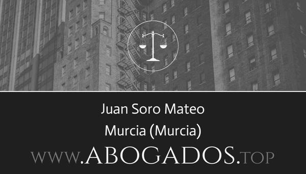 abogado Juan Soro Mateo en Murcia