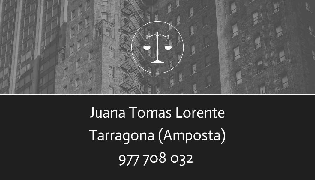 abogado Juana Tomas Lorente en Amposta