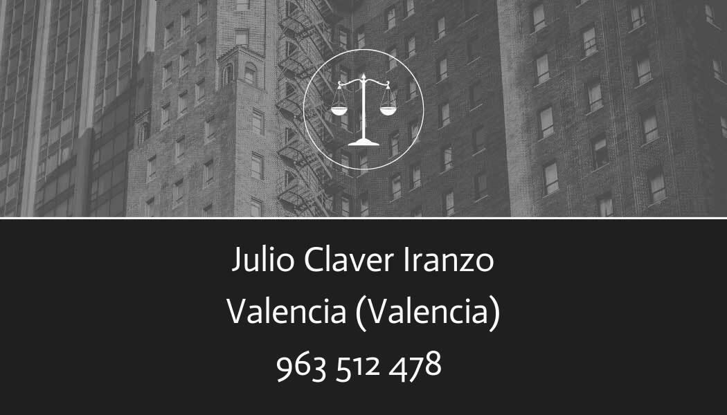 abogado Julio Claver Iranzo en Valencia