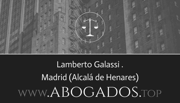 abogado Lamberto Galassi en Alcalá de Henares