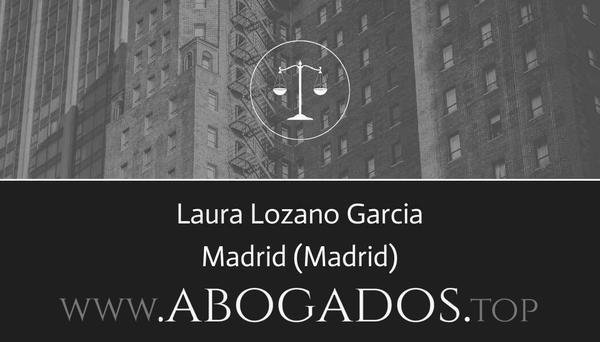 abogado Laura Lozano Garcia en Madrid