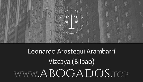 abogado Leonardo Arostegui Arambarri en Bilbao