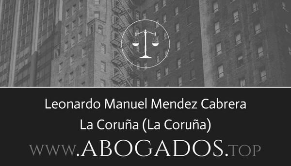 abogado Leonardo Manuel Mendez Cabrera en La Coruña