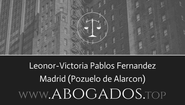 abogado Leonor-Victoria Pablos Fernandez en Pozuelo de Alarcon