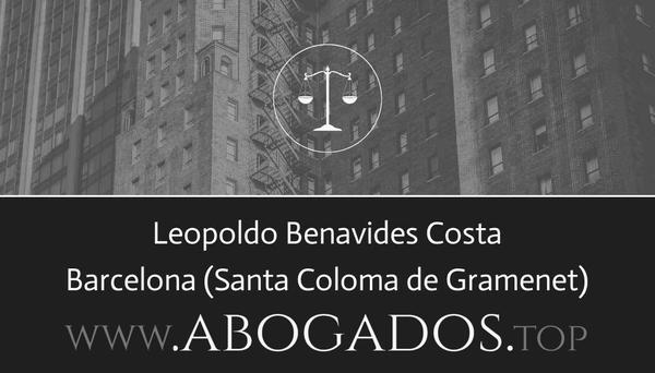 abogado Leopoldo Benavides Costa en Santa Coloma de Gramenet