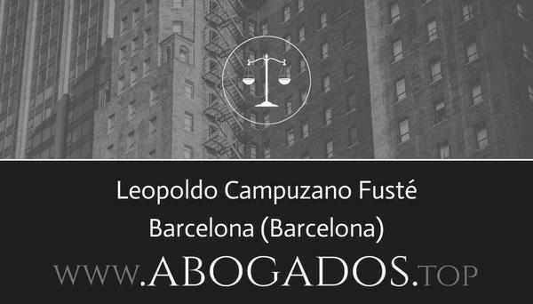 abogado Leopoldo Campuzano Fusté en Barcelona