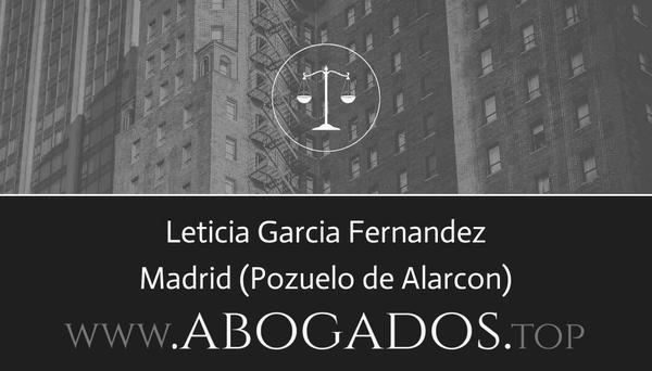 abogado Leticia Garcia Fernandez en Pozuelo de Alarcon