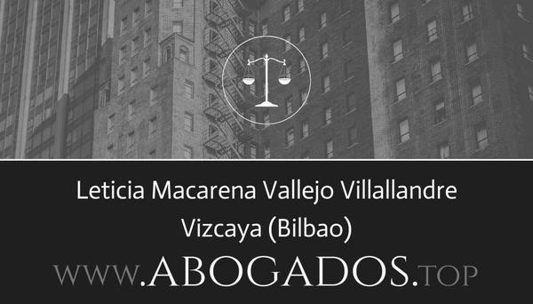 abogado Leticia Macarena Vallejo Villallandre en Bilbao