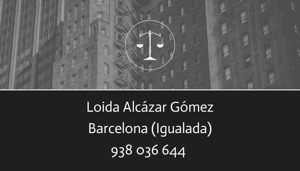 abogado Loida Alcázar Gómez en Igualada
