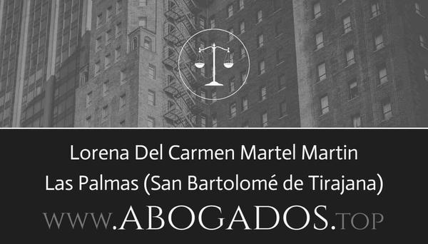 abogado Lorena Del Carmen Martel Martin en San Bartolomé de Tirajana