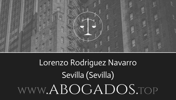 abogado Lorenzo Rodriguez Navarro en Sevilla