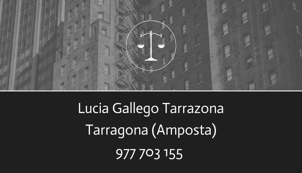 abogado Lucia Gallego Tarrazona en Amposta