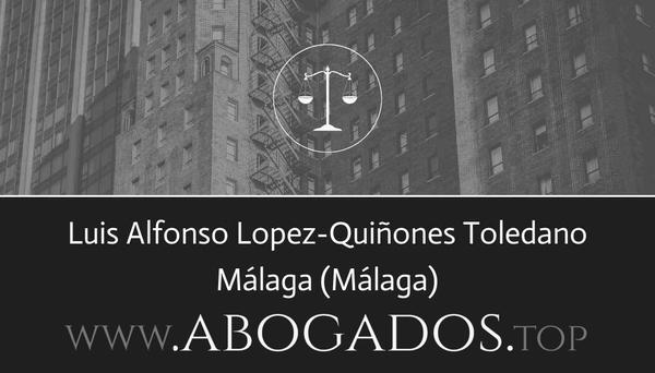 abogado Luis Alfonso Lopez-Quiñones Toledano en Málaga