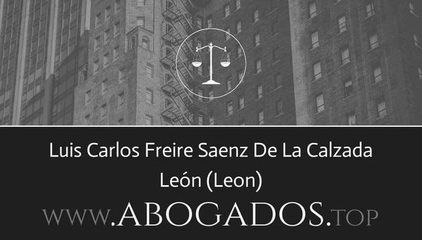 abogado Luis Carlos Freire Saenz De La Calzada en Leon