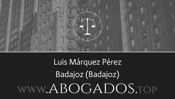 abogado Luis Márquez Pérez en Badajoz