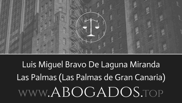 abogado Luis Miguel Bravo De Laguna Miranda en Las Palmas de Gran Canaria