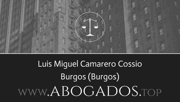 abogado Luis Miguel Camarero Cossio en Burgos