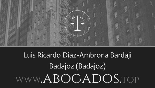 abogado Luis Ricardo Diaz-Ambrona Bardaji en Badajoz