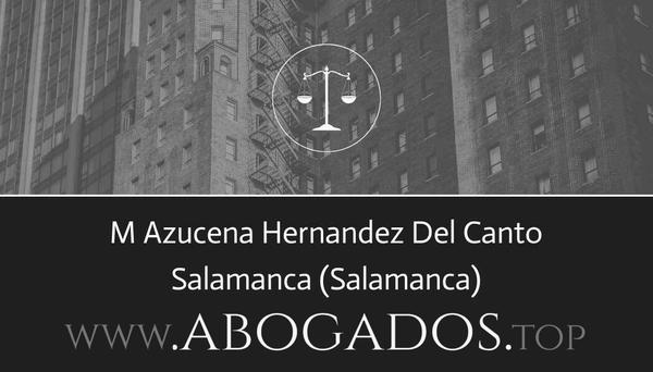 abogado M Azucena Hernandez Del Canto en Salamanca