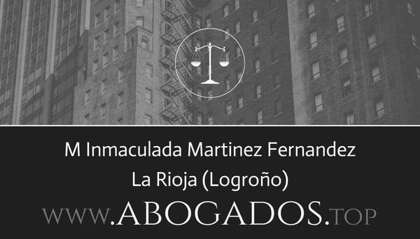 abogado M Inmaculada Martinez Fernandez en Logroño