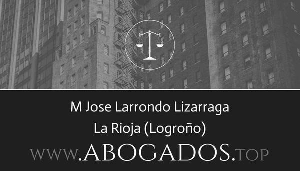 abogado M Jose Larrondo Lizarraga en Logroño