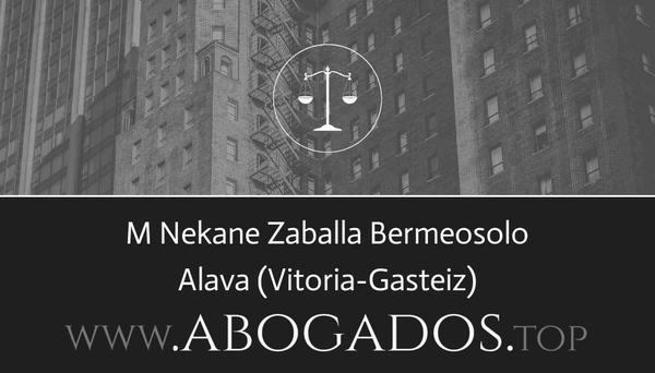 abogado M Nekane Zaballa Bermeosolo en Vitoria-Gasteiz