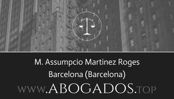 abogado M Assumpcio Martinez Roges en Barcelona