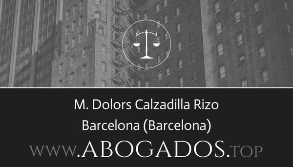 abogado M Dolors Calzadilla Rizo en Barcelona