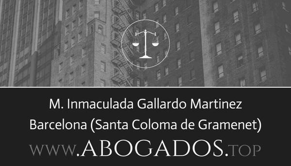 abogado M Inmaculada Gallardo Martinez en Santa Coloma de Gramenet