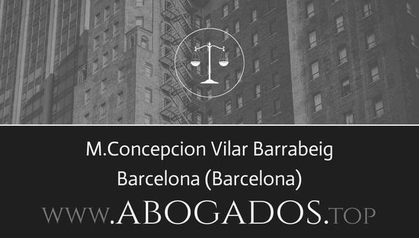 abogado MConcepcion Vilar Barrabeig en Barcelona