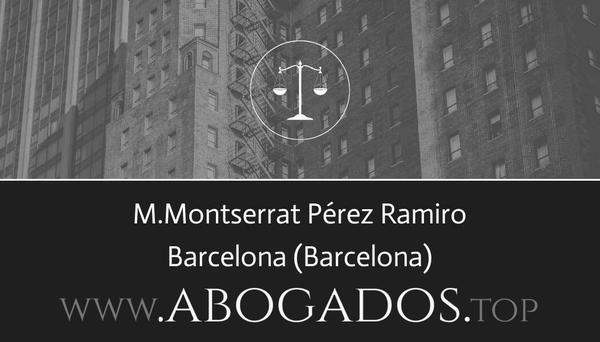 abogado MMontserrat Pérez Ramiro en Barcelona