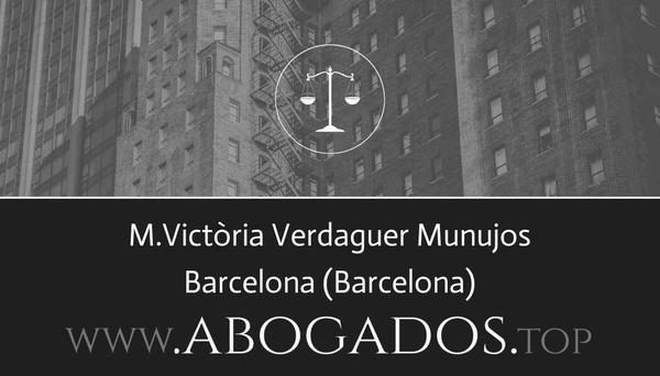 abogado MVictòria Verdaguer Munujos en Barcelona