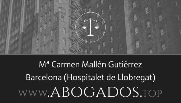 abogado Mª Carmen Mallén Gutiérrez en Hospitalet de Llobregat