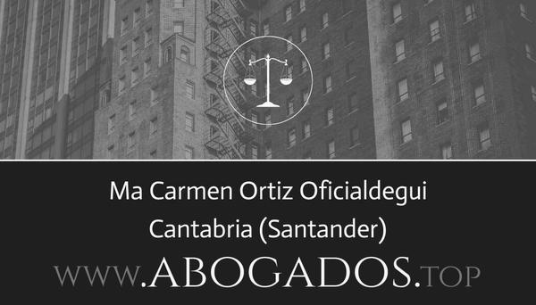 abogado Ma Carmen Ortiz Oficialdegui en Santander