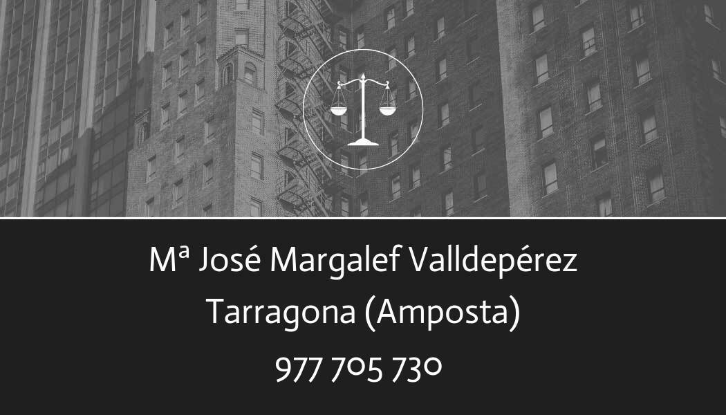 abogado Mª José Margalef Valldepérez en Amposta