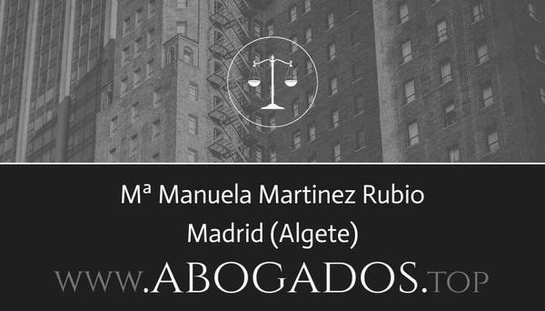 abogado Mª Manuela Martinez Rubio en Algete