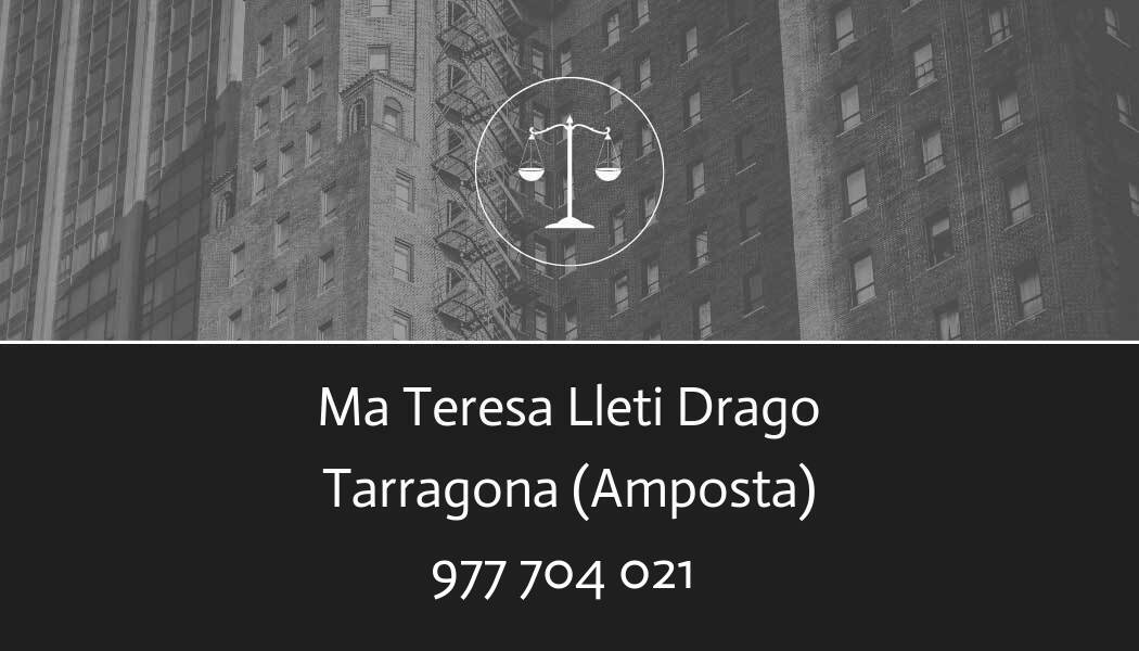 abogado Ma Teresa Lleti Drago en Amposta