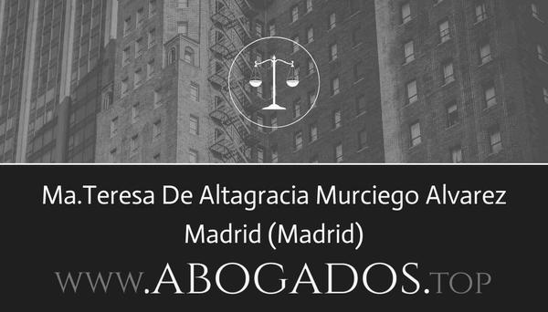 abogado MaTeresa De Altagracia Murciego Alvarez en Madrid